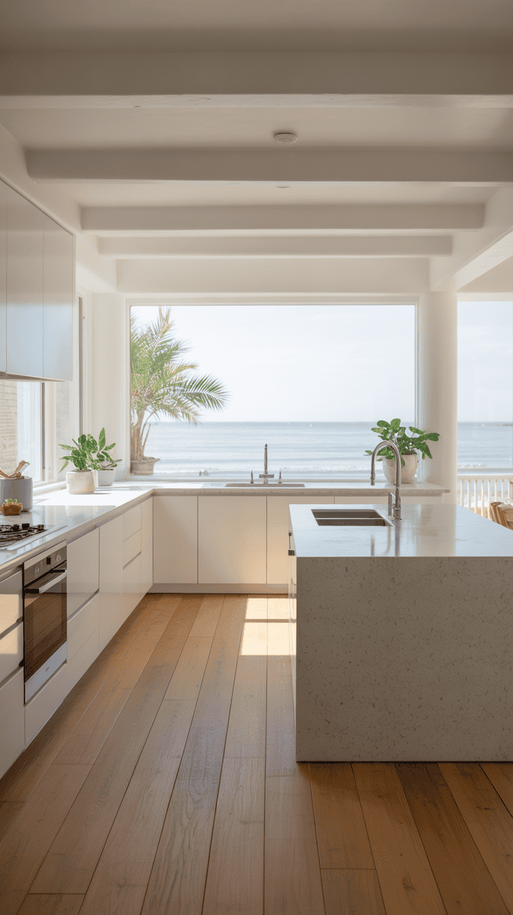 Inside a Chic Kitchen Modern Beach House Interior Design - My Beach ...