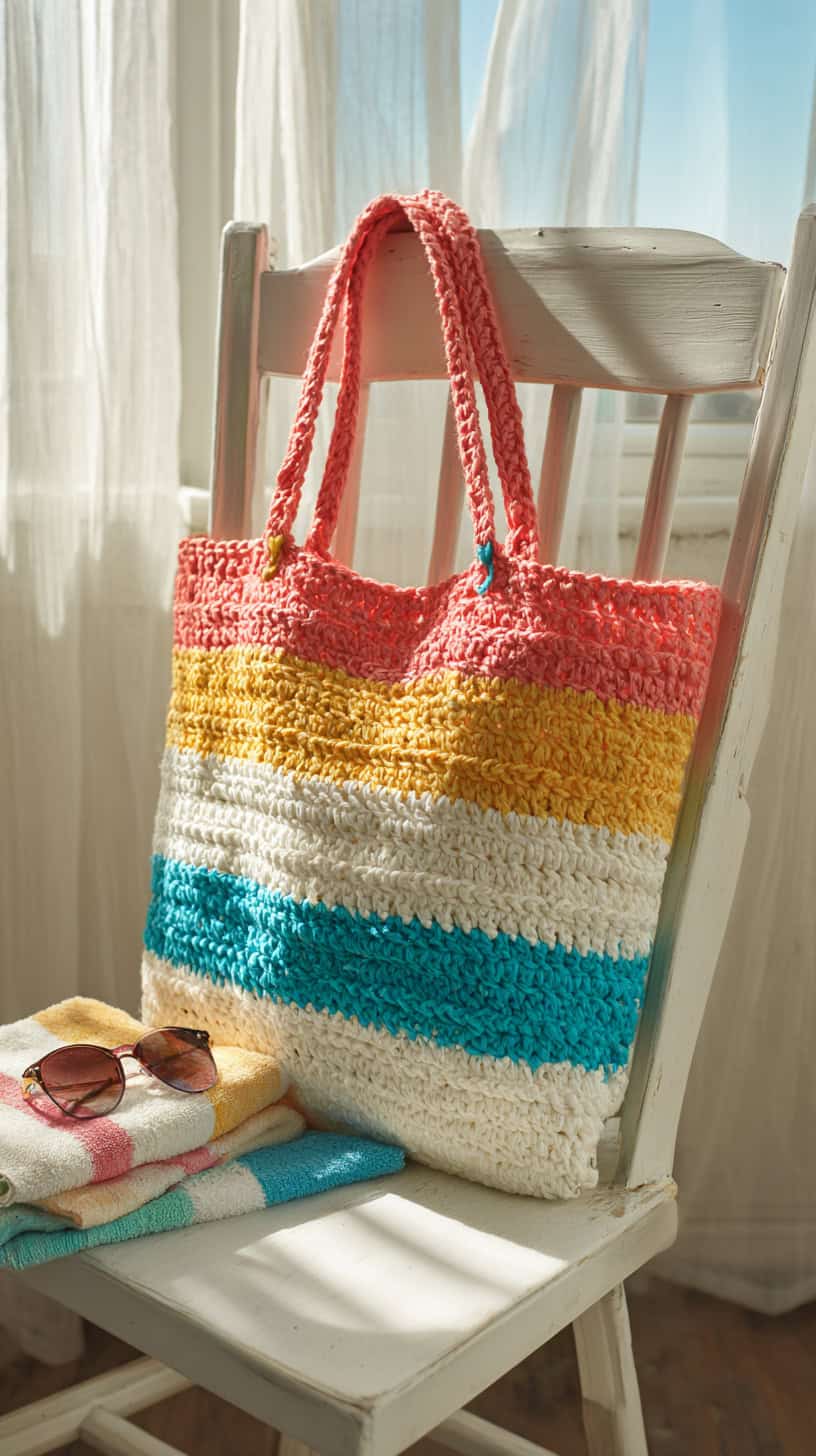 Summer Stripe Tote