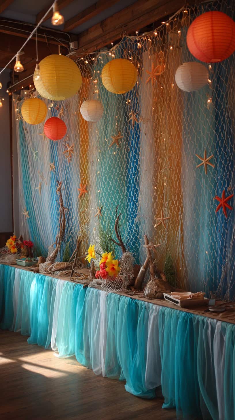Beach-Themed Backdrop Displays - Image 1