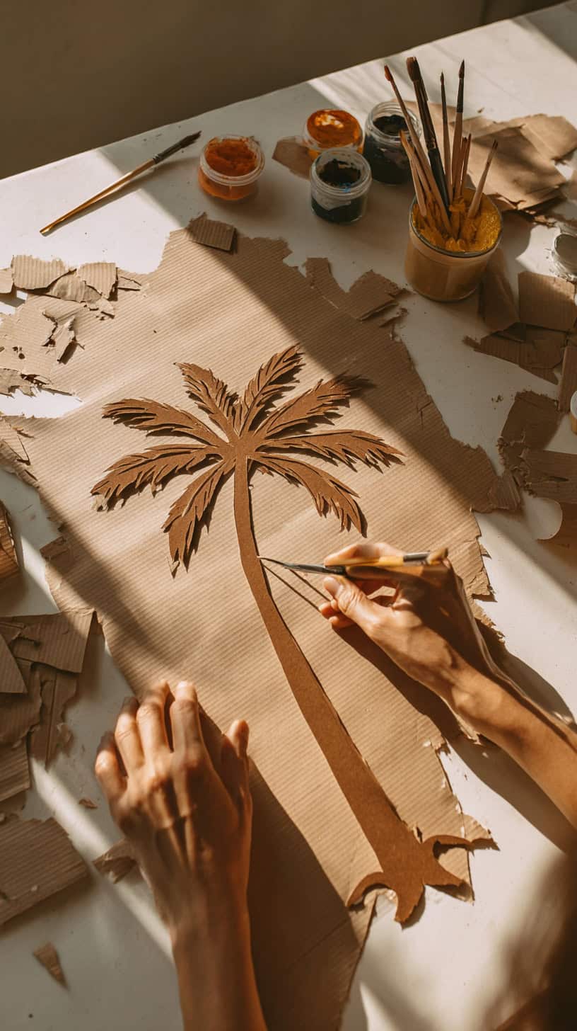 Cardboard Palm Silhouette - Image 2