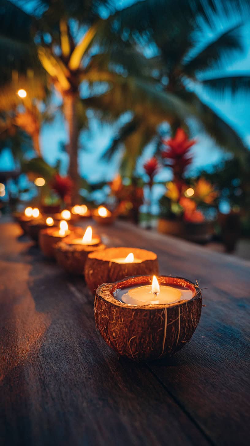 Coconut Shell Candles - Image 2