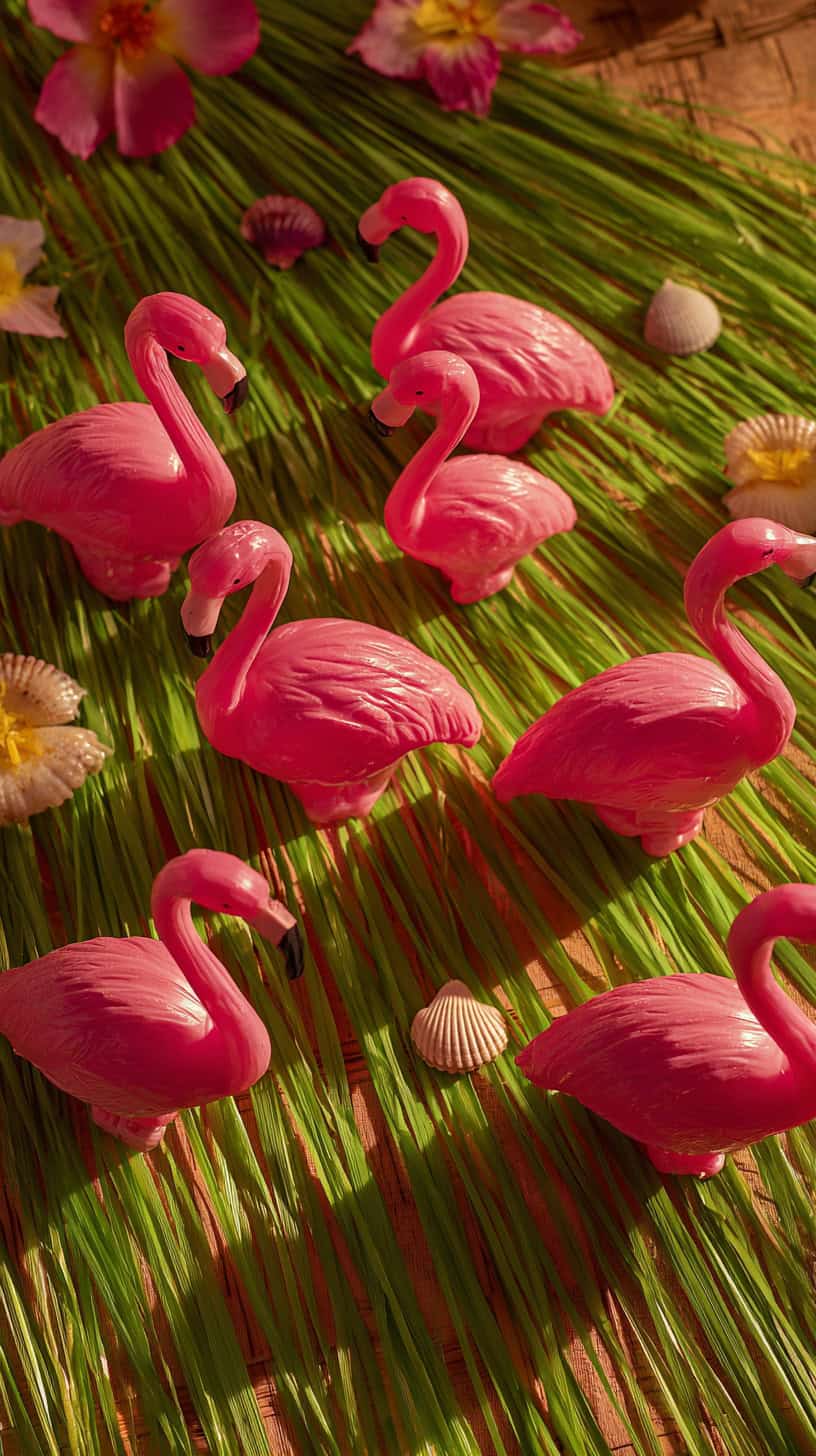 Flamingo Tabletop Fringe - Image 1