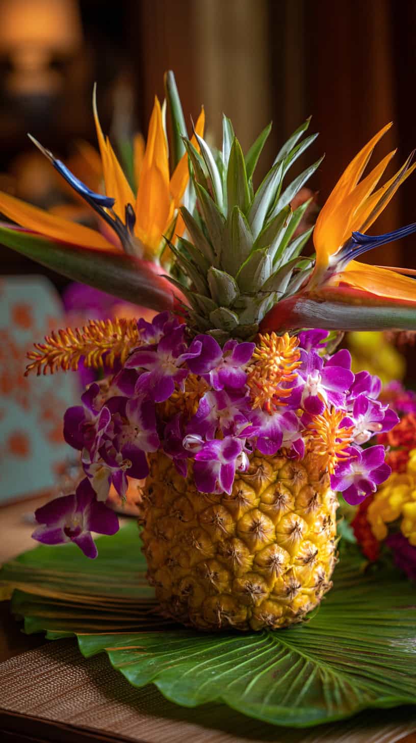 Flower-Filled Hollow Pineapple - Image 2