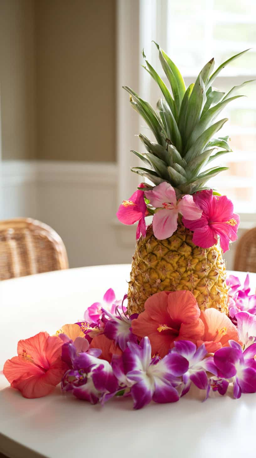 Fresh Pineapple Lei Base - Image 1