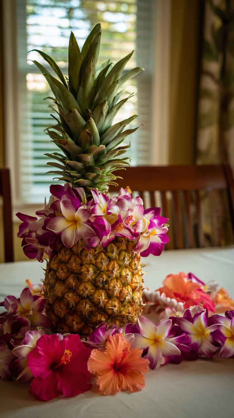 Fresh Pineapple Lei Base - Image 2