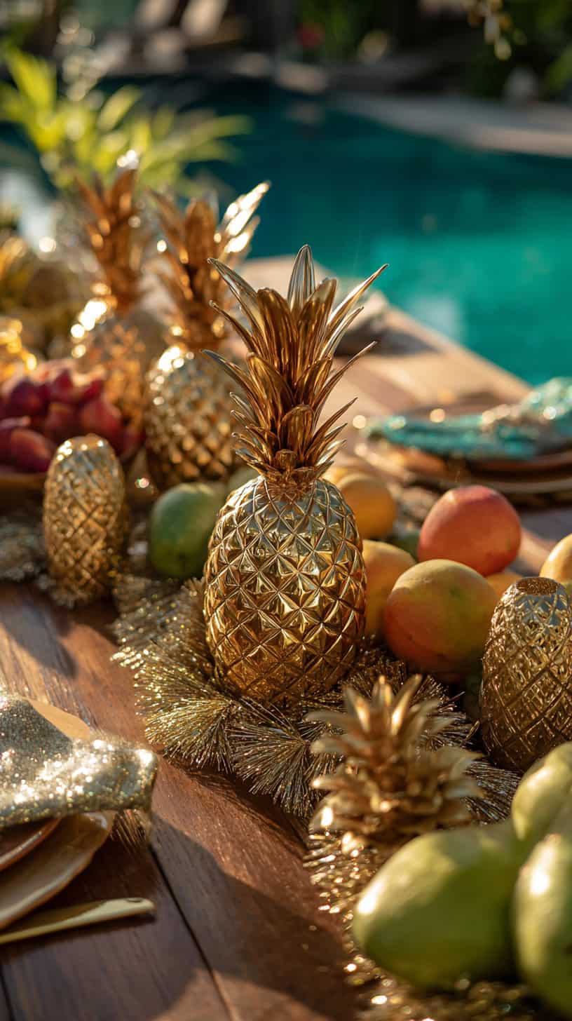 Golden Pineapple Accents - Image 2