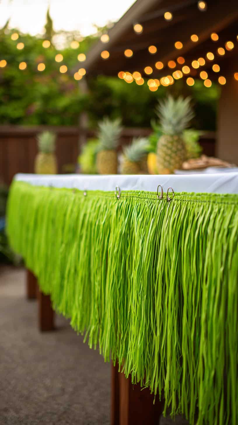 Grass Skirt Table Skirting - Image 2