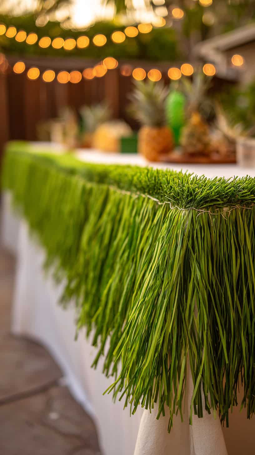 Grass Skirt Table Skirting - Image 1