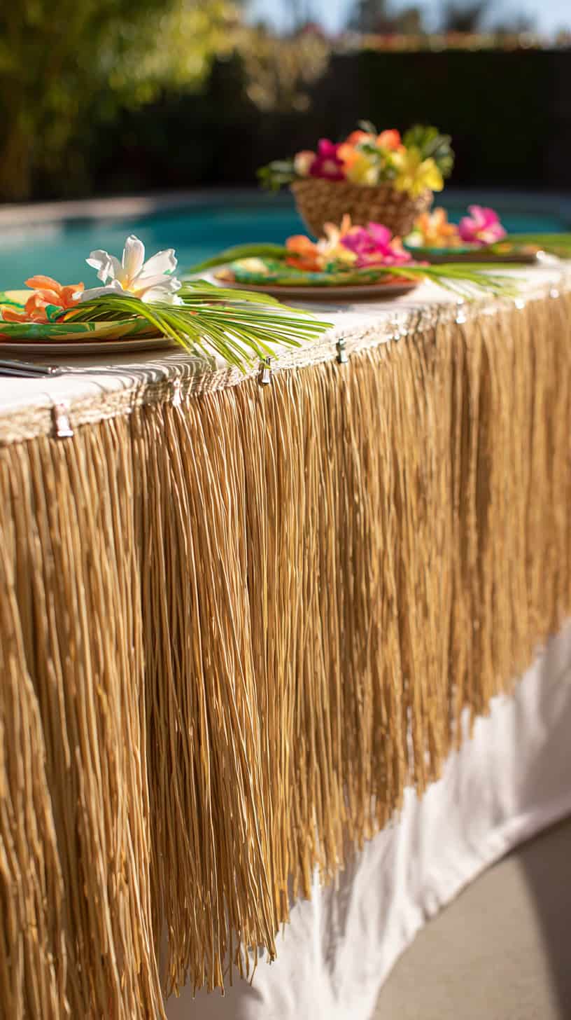 Grass Skirt Table Skirts - Image 2