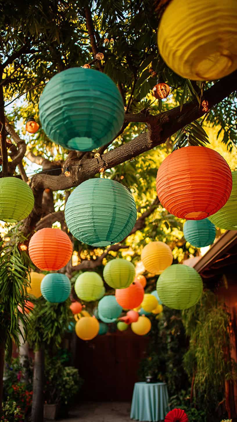 Hanging Paper Lanterns - Image 1