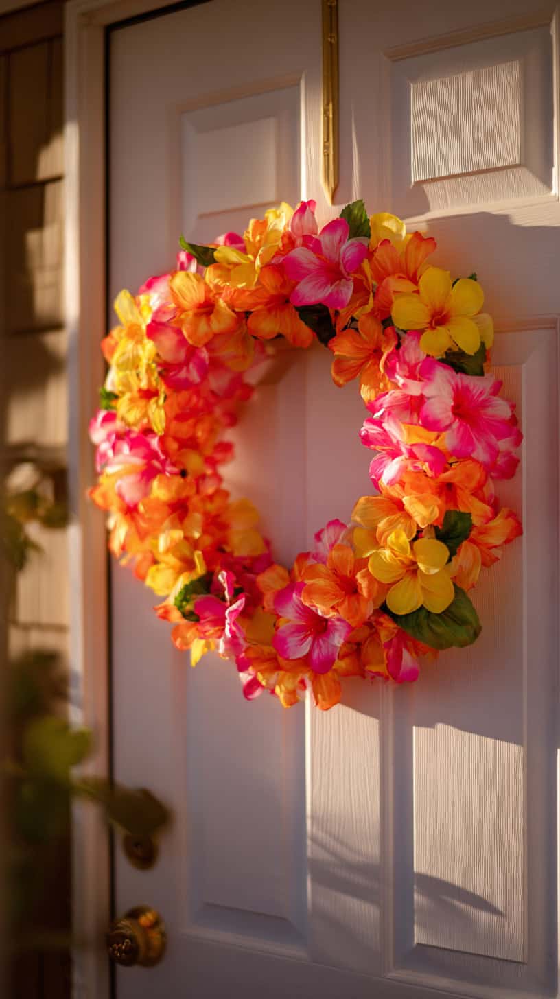 Hawaiian Lei Wreath - Image 2
