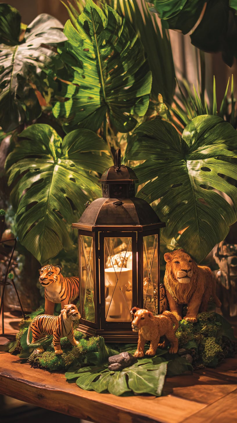 Jungle Centerpieces Ideas for Wild Boy Energy - Image 1