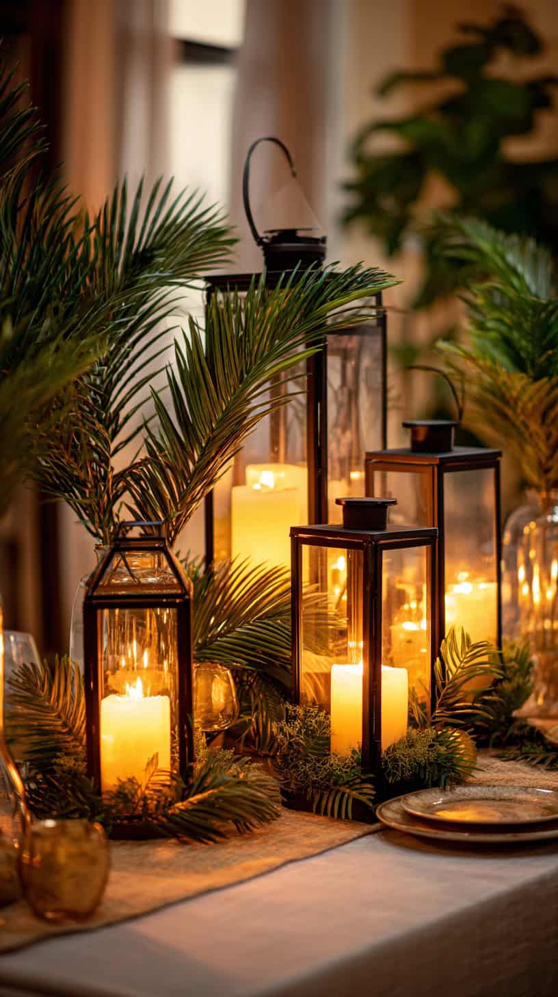 Lantern Table Centerpieces with a Tropical Glow - Image 1