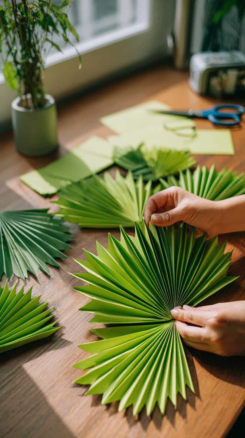Leaf Paper Fan - Image 2