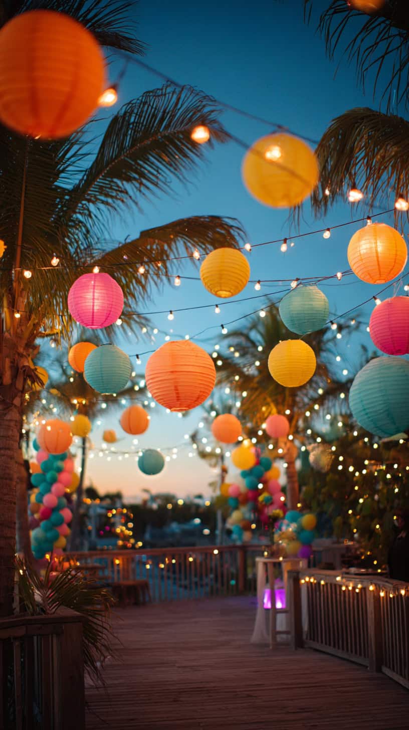 Lighting and Balloons for Caribbean Party Glow - Image 2