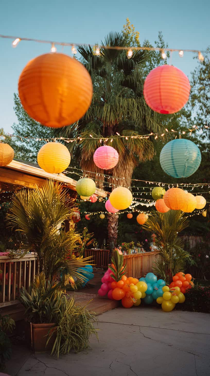 Lighting and Balloons for Caribbean Party Glow - Image 1