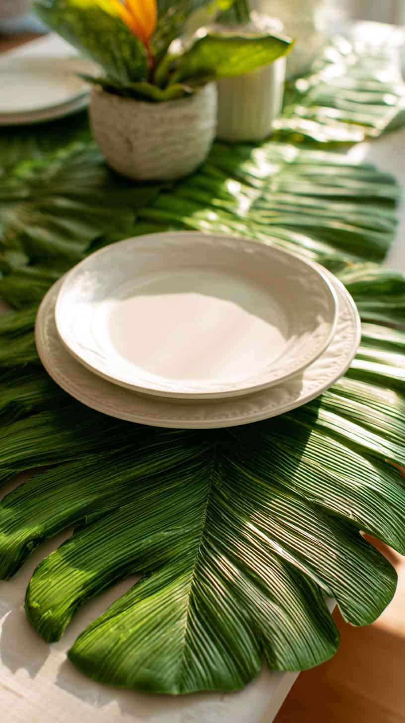 Palm Frond Place Settings - Image 1
