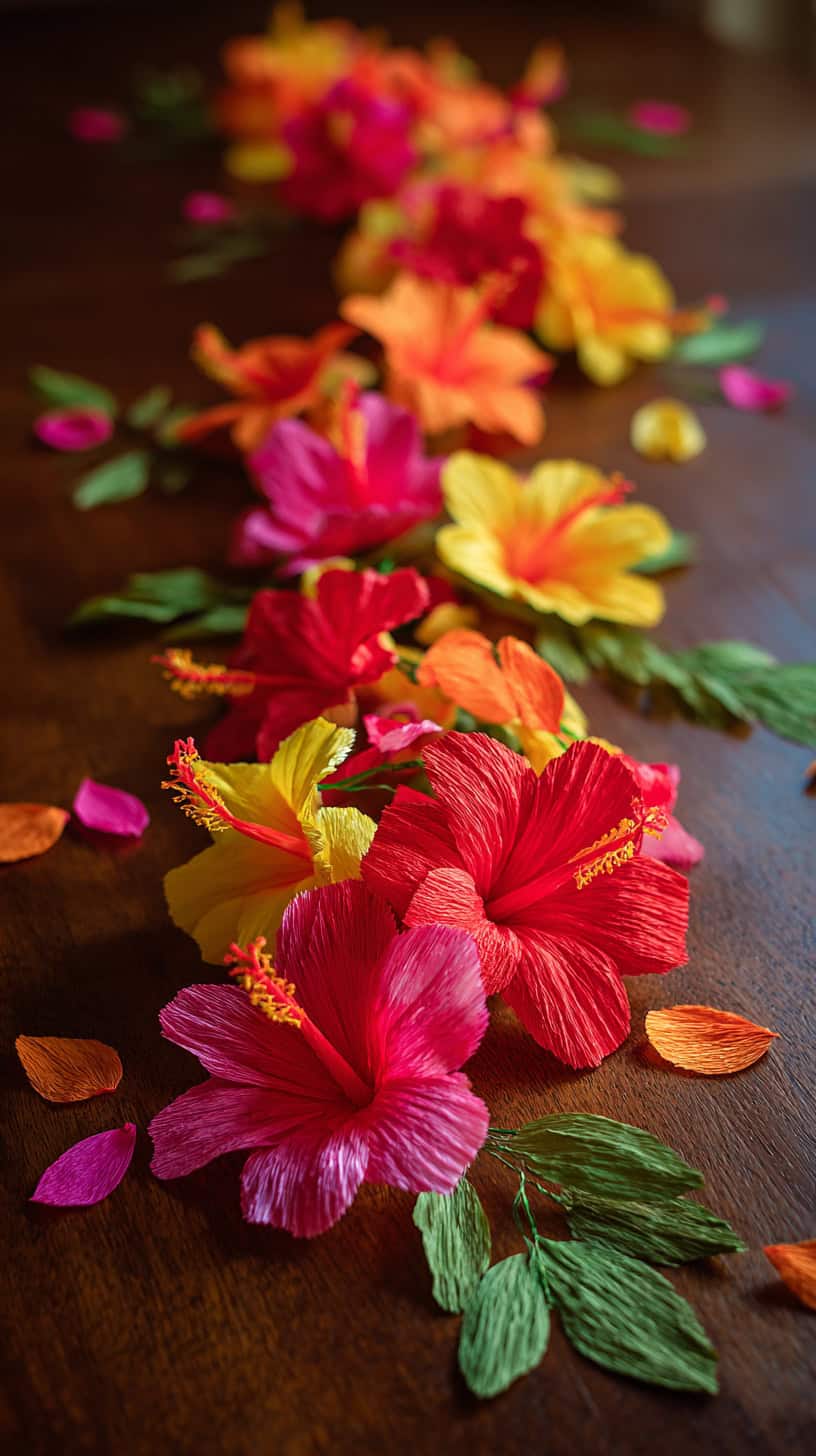 Paper Hibiscus Garlands - Image 2