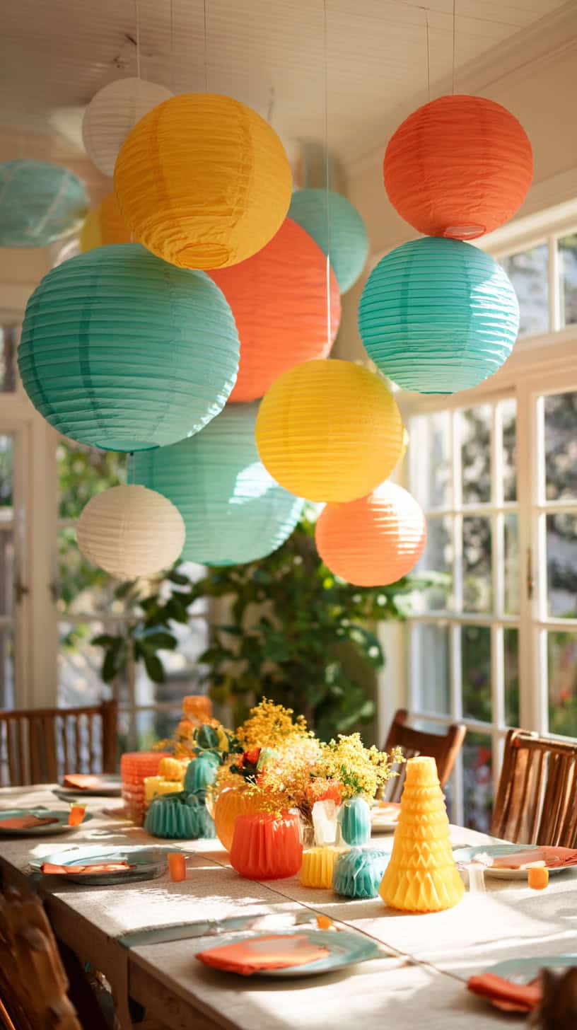 Paper Lantern Centerpieces for Budget Luau Fun - Image 1