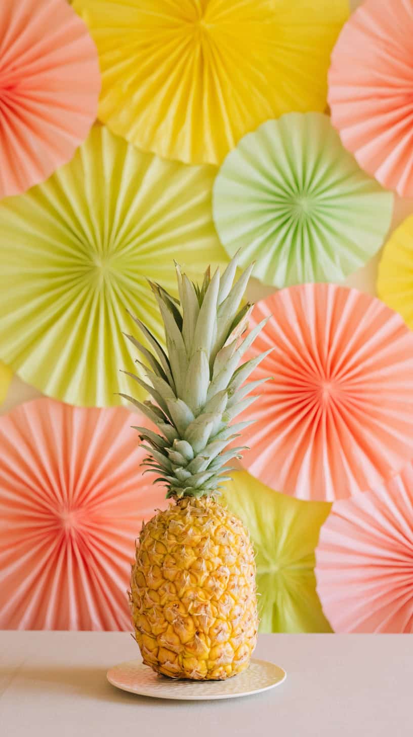 Paper Pineapple Fan Display - Image 2