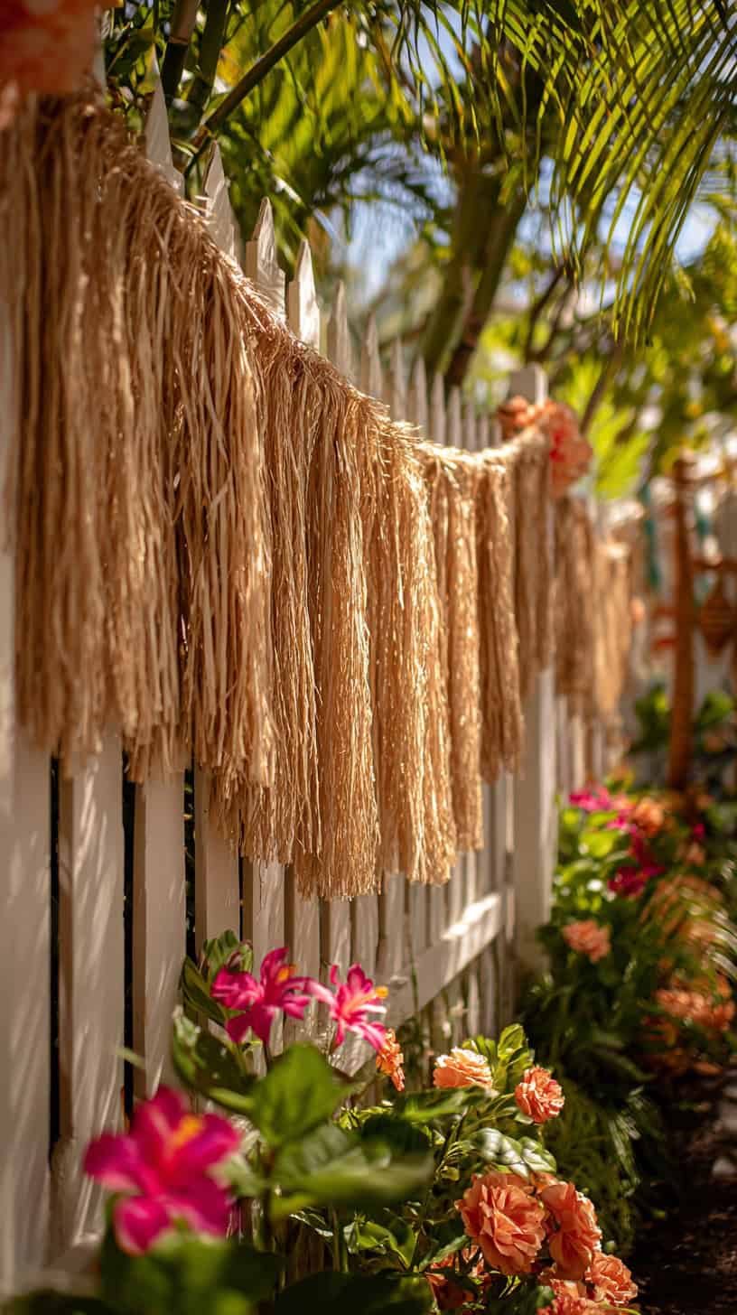 Raffia Fringe Garland - Image 1
