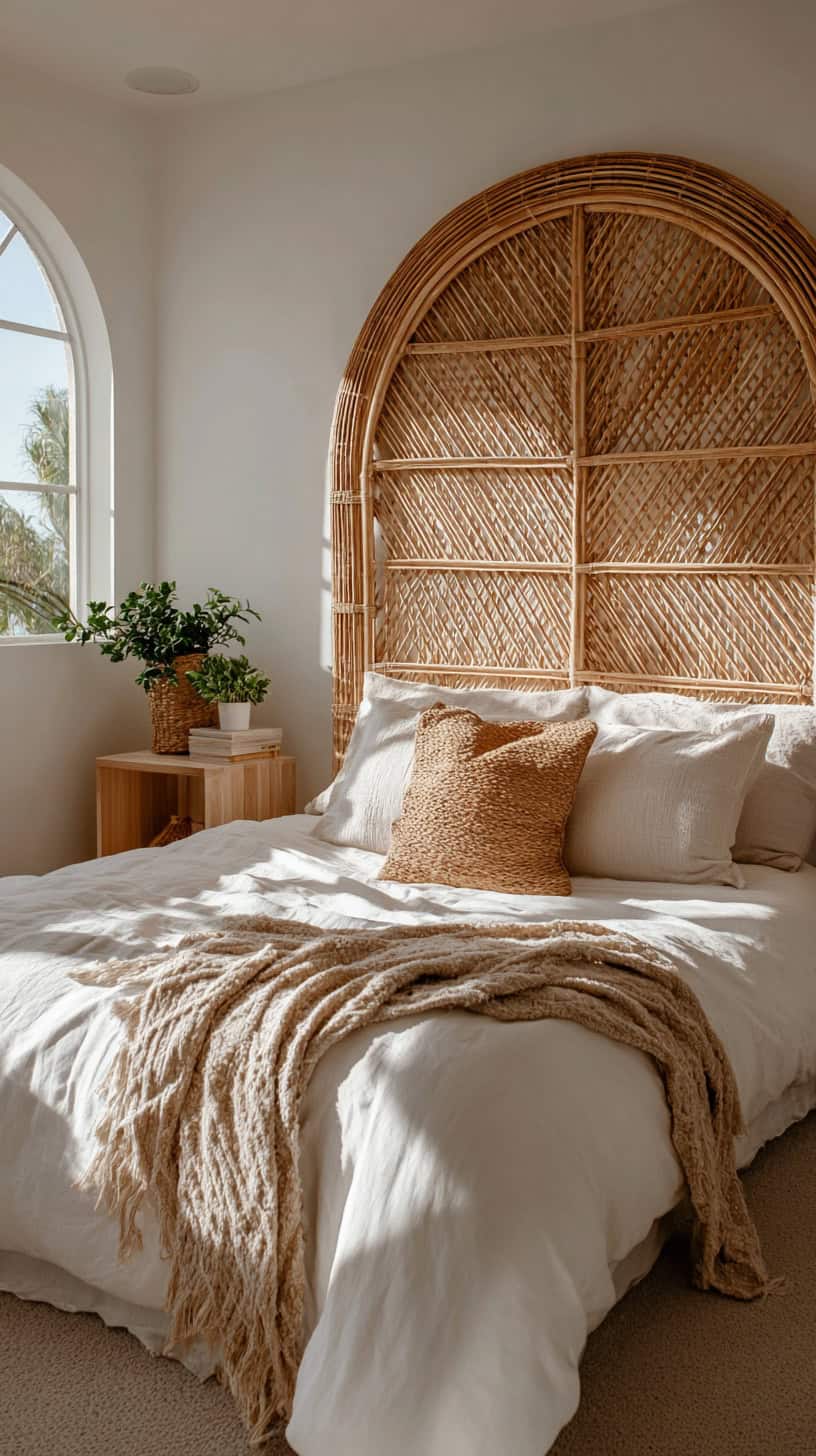 Rattan Headboard Haven - Image 1