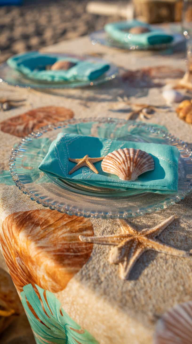 Sandy Beach Tablecloth - Image 1