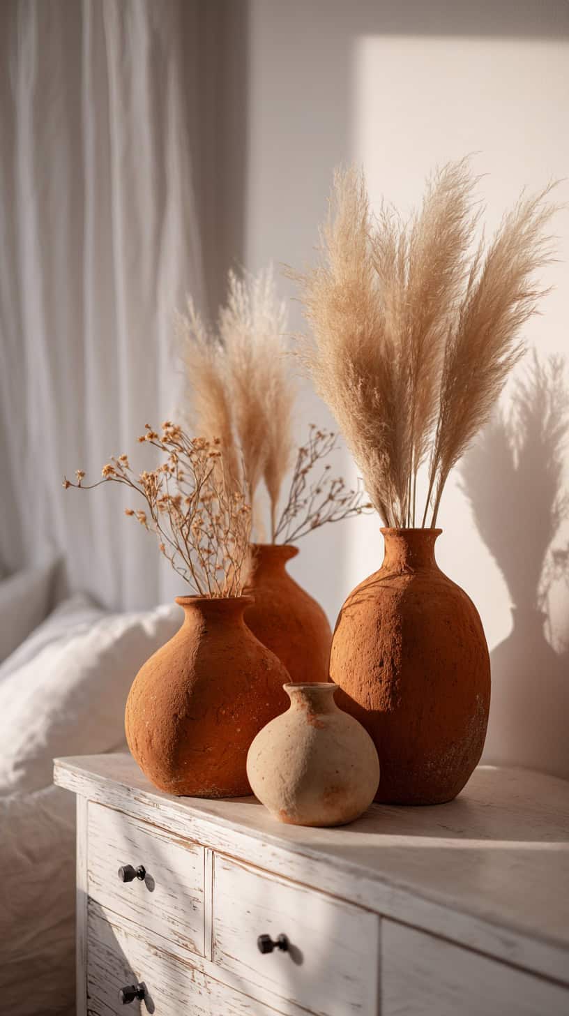 Terracotta Vase Cluster - Image 1