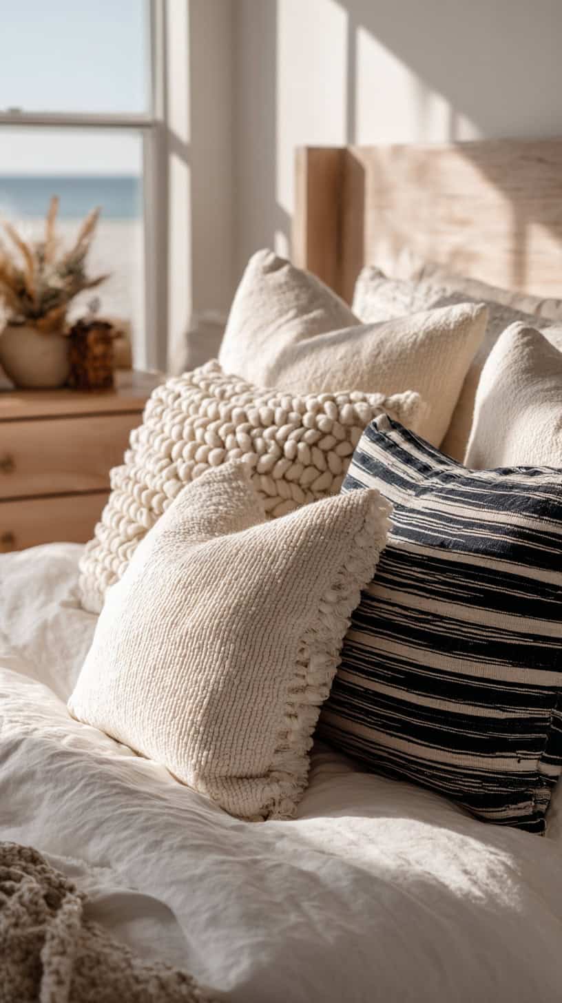 Textured Throw Pillows - Image 1