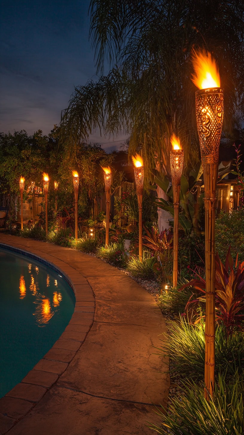 Tiki Torch Lights - Image 1