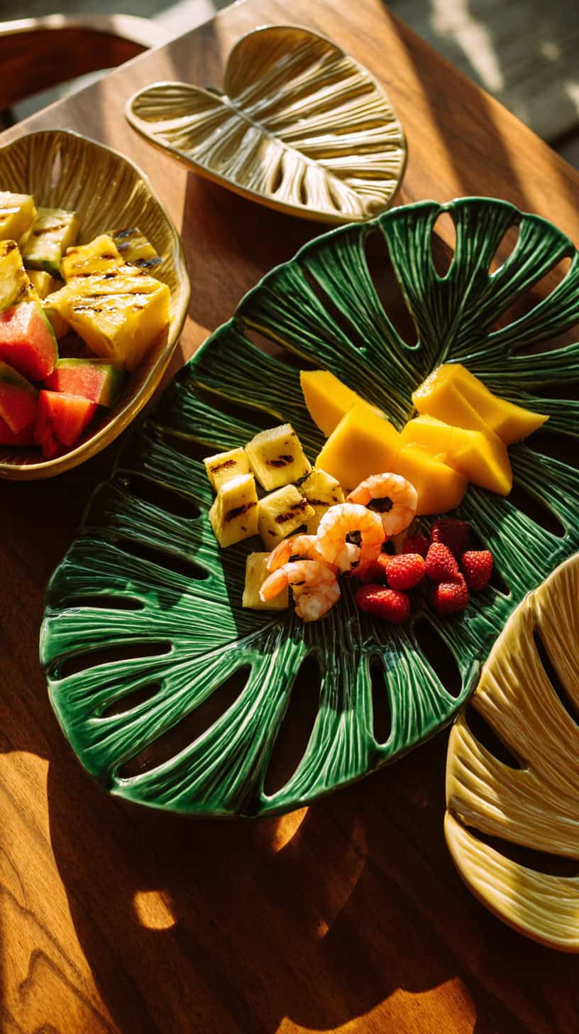 Tropical Leaf Food Platters - Image 2