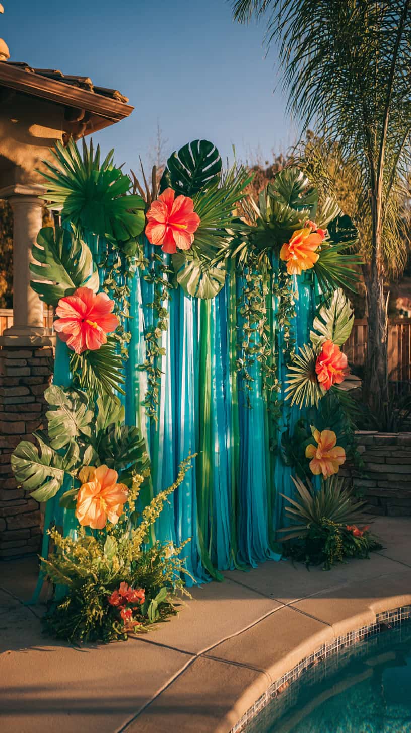 Tropical Party Backdrop - Image 2