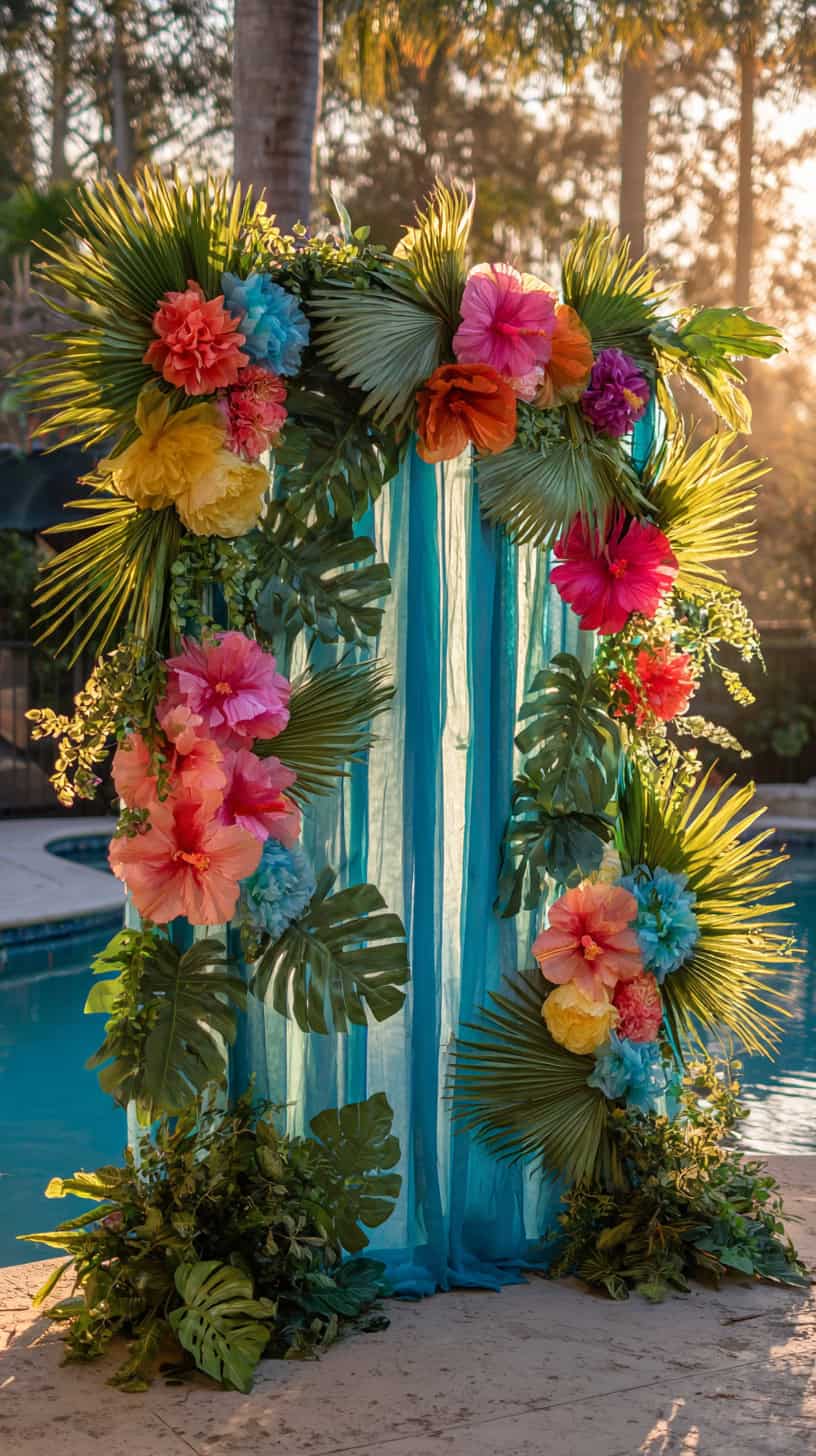 Tropical Party Backdrop - Image 1