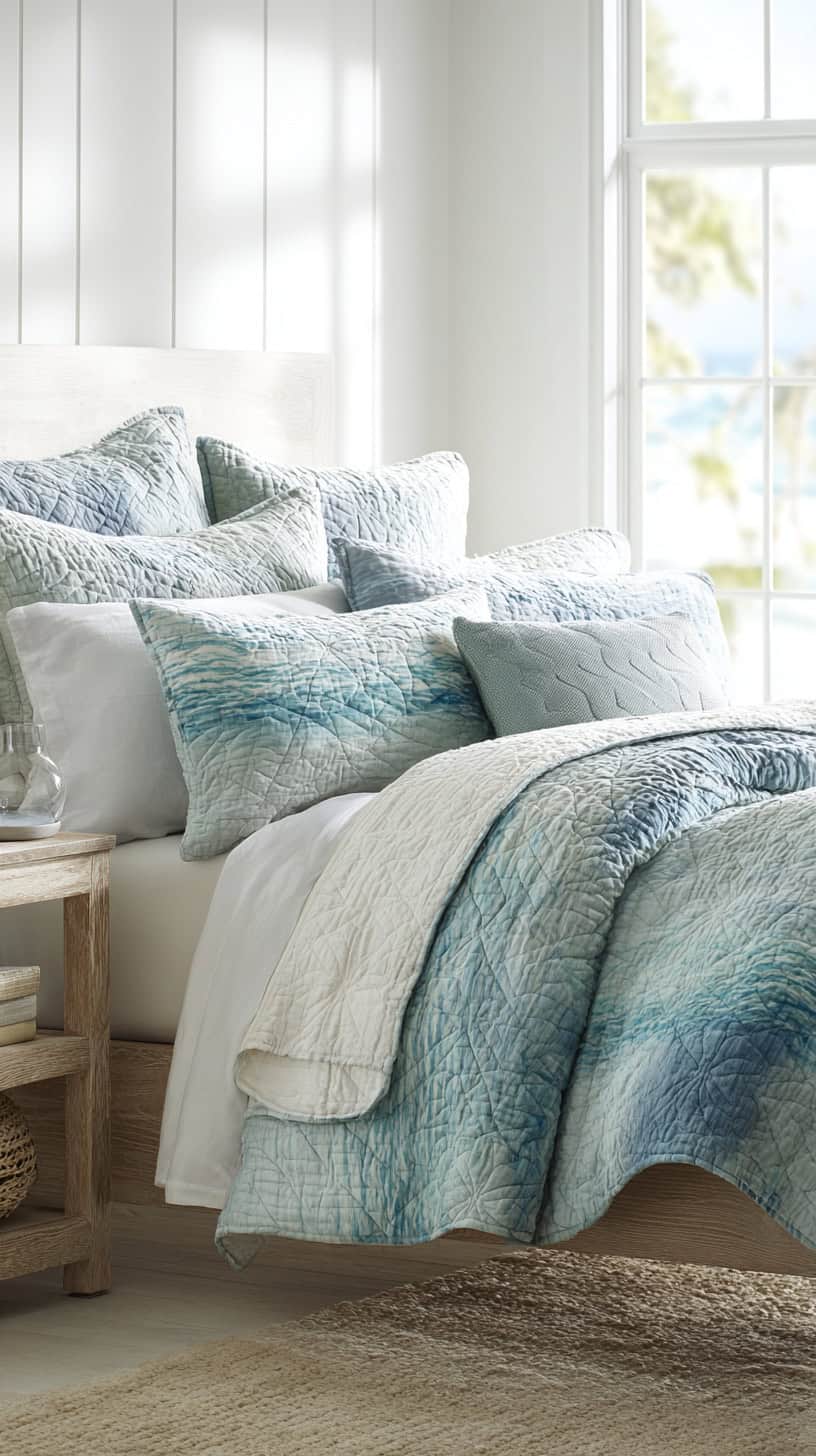 Beachy Blue Quilt Layers - Image 1