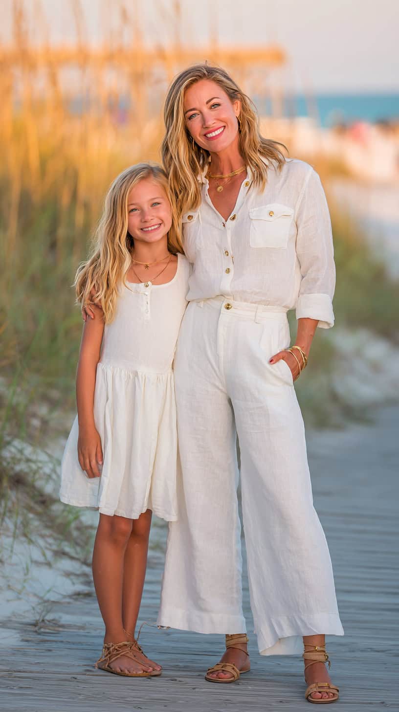 Breezy White Linen Set - Image 2