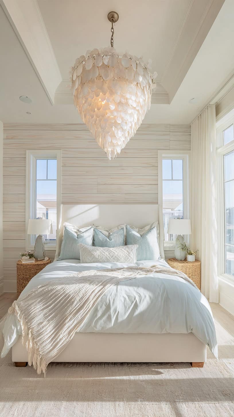 Capiz Shell Chandelier - Image 1