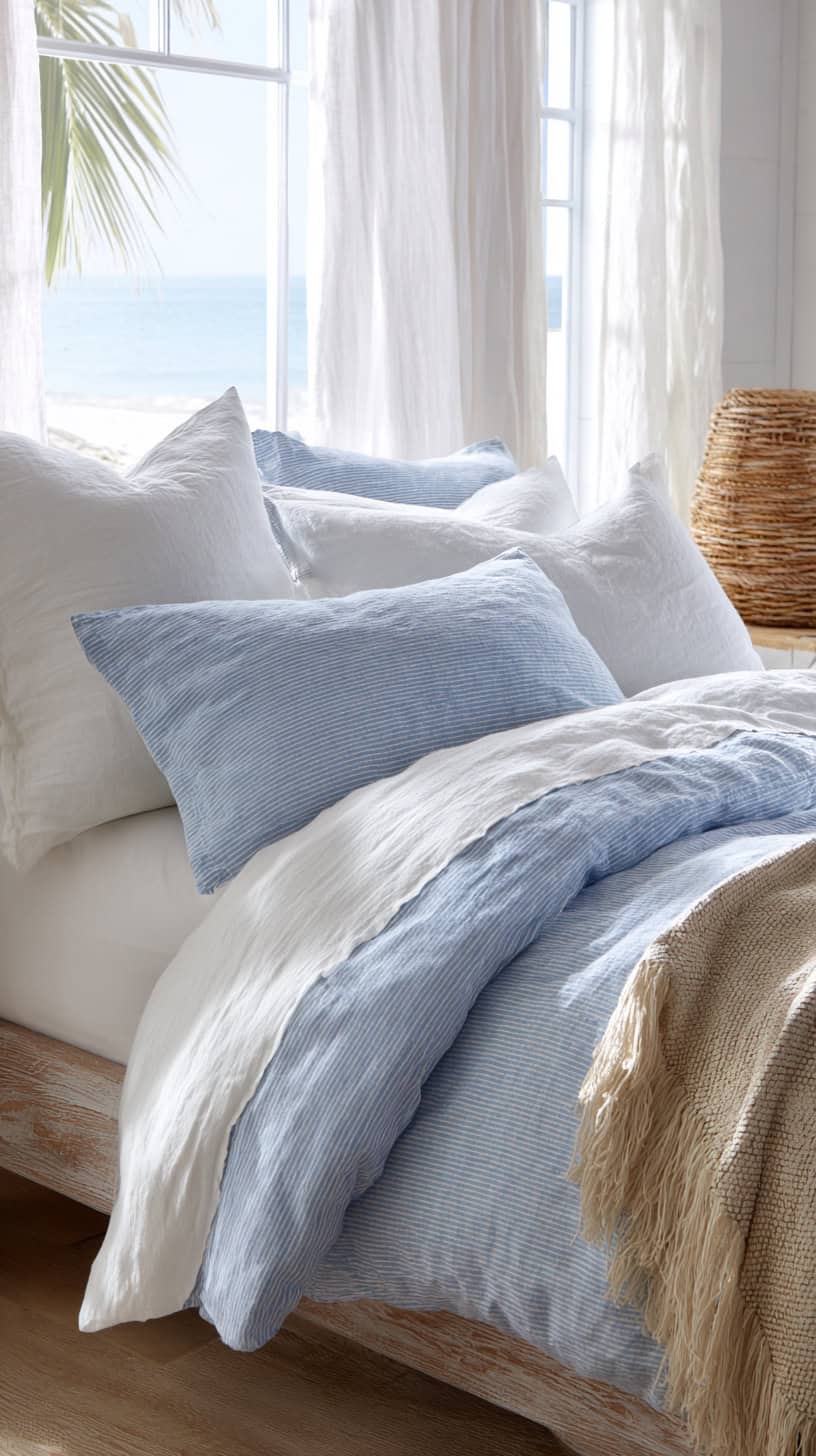 Cozy Coastal Chambray Sheets - Image 2