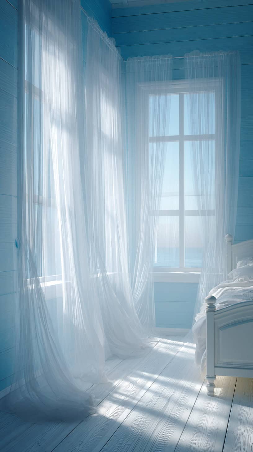 Crisp White Curtains - Image 2
