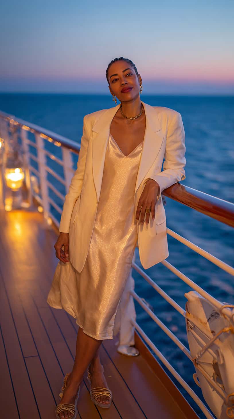 Cruise Night Linen Blazer - Image 1
