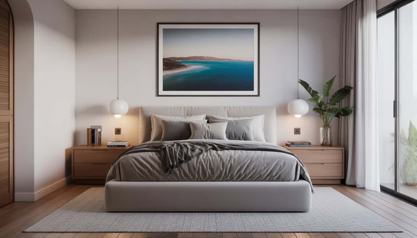 Modern Costal Bedroom Idea Inspiration for a Sleek and Relaxed Space