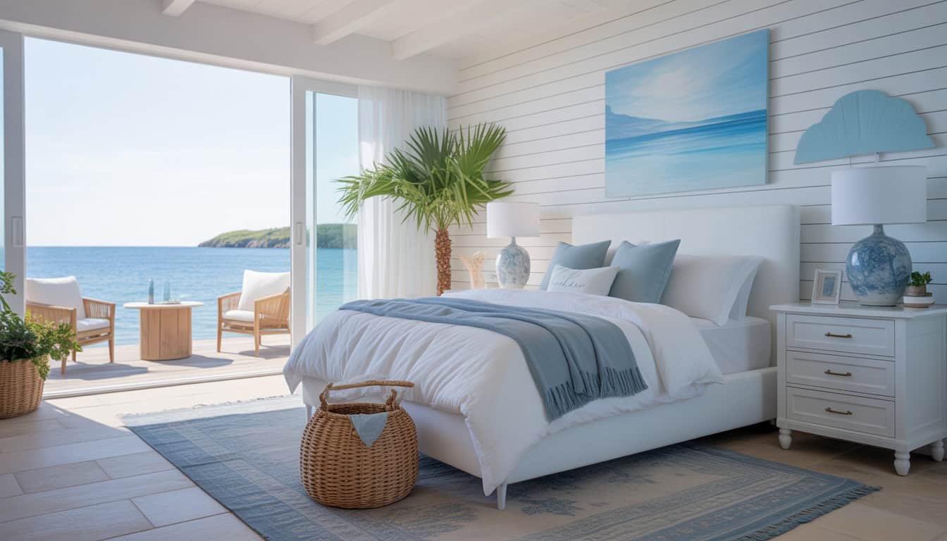 White Coastal Bedroom Designs That Feel Fresh and Timeless