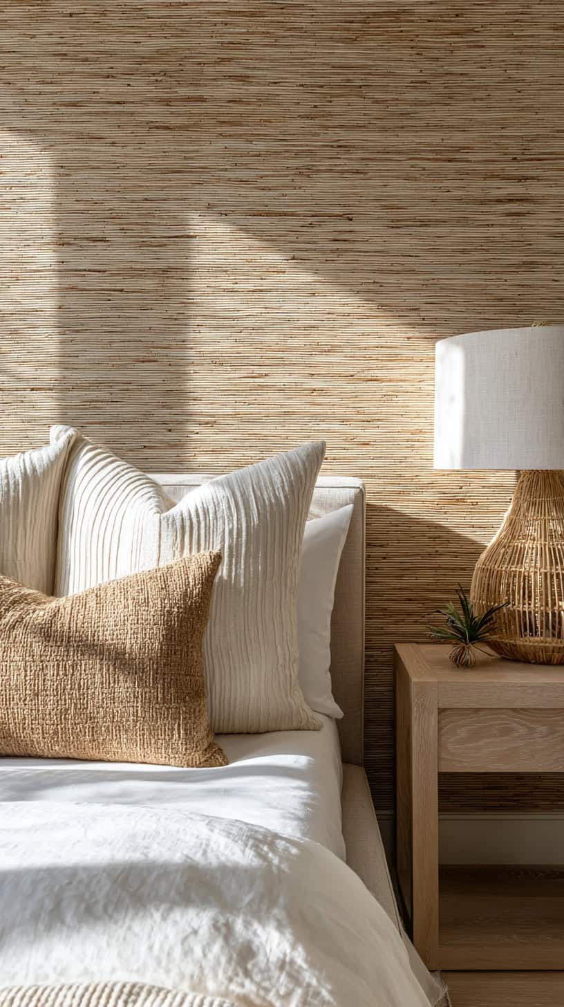 Grasscloth Wallpaper Panel - Image 2