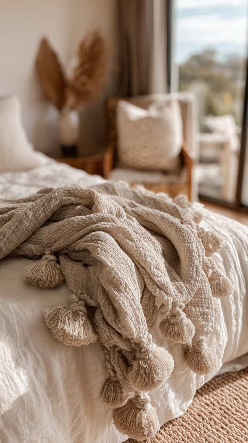 Hand-Knotted Linen Throw - Image 2