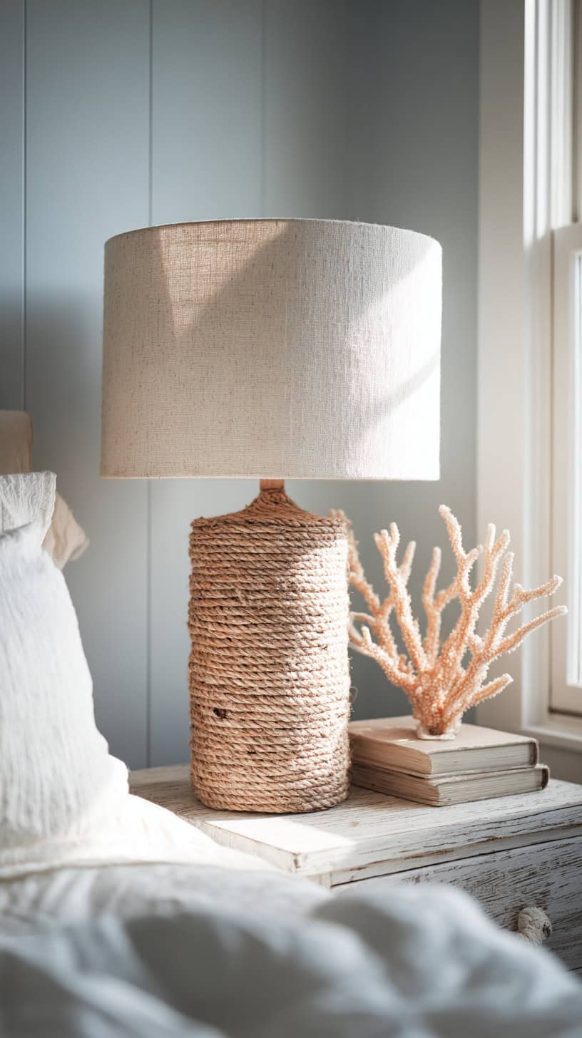 Jute Bedside Lamps - Image 2