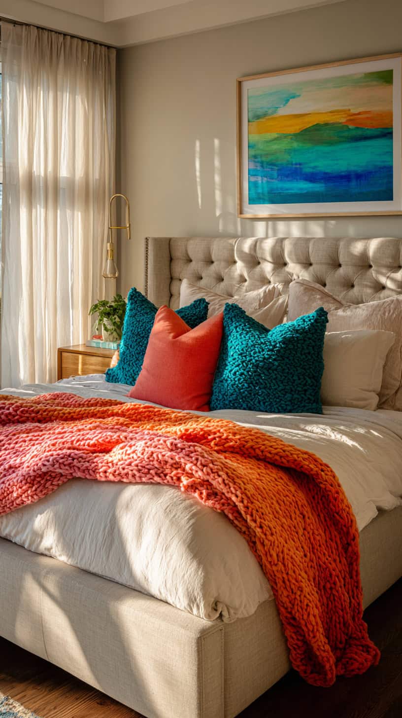 Lake House Bedroom Ideas with Pops of Color - Image 2