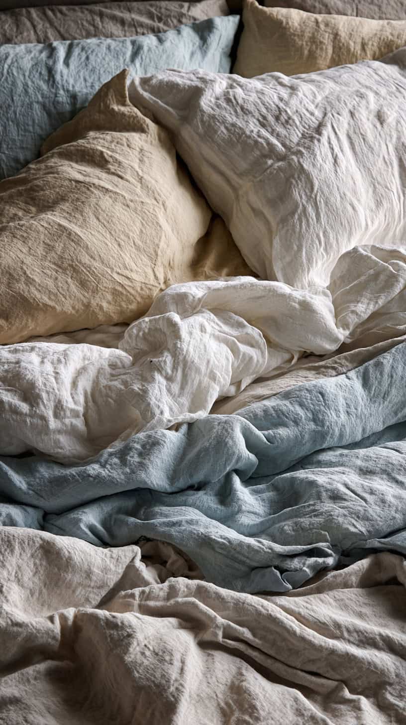 Layered Linen Bedding - Image 1