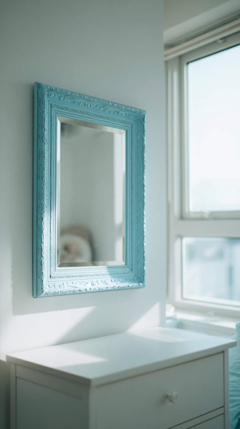 Light Blue Aesthetic Mirror - Image 2