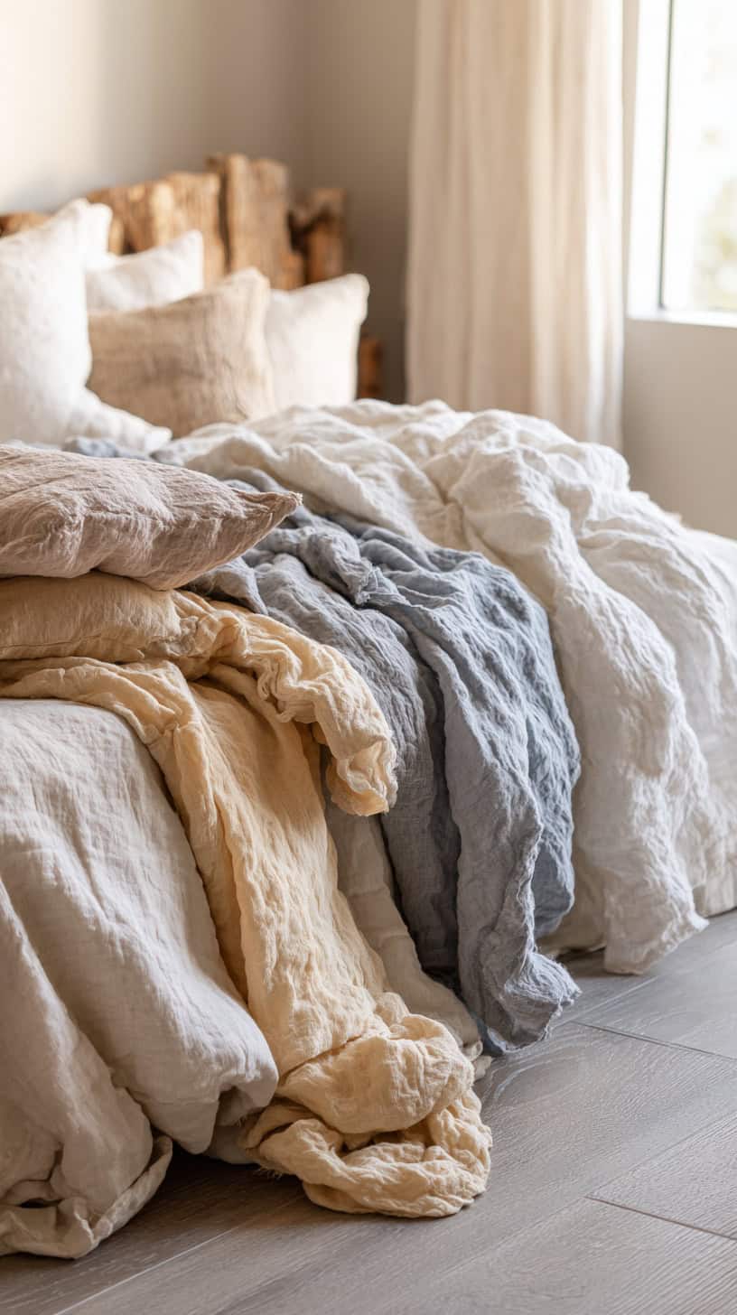 Linen Layered Throws - Image 2