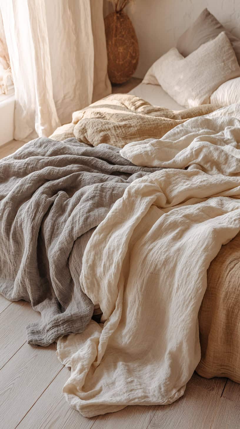 Linen Layered Throws - Image 1