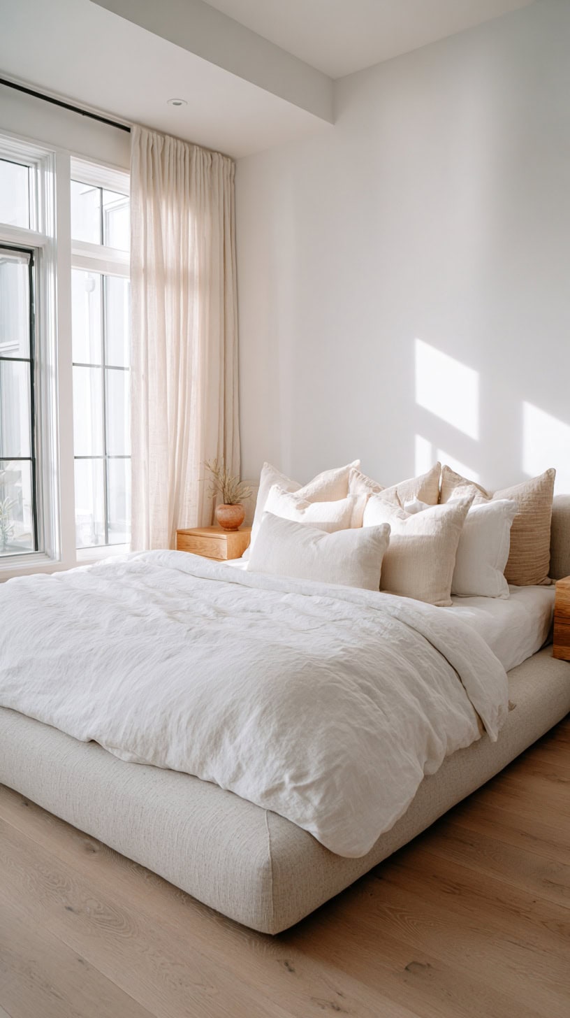 Low Upholstered Bed - Image 2